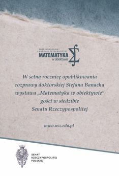 Plakat informujący o wystawie w Senacie RP