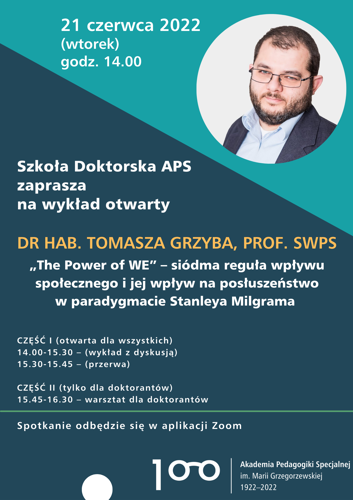 plakat wykładu