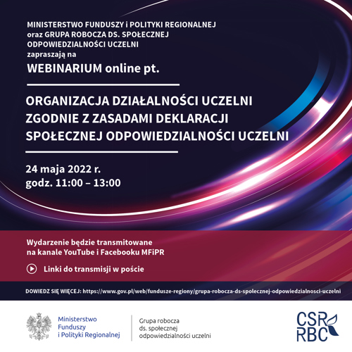 Plakat webinaru